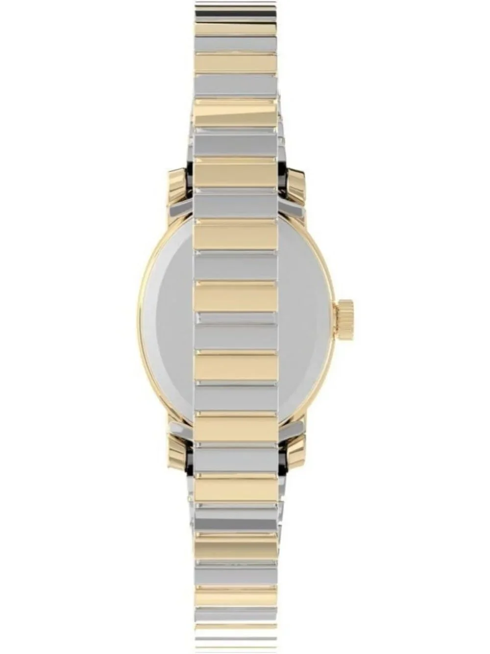 Women's Two Tone Silver Tone Crystal Dial Cavatina Classic Elegant Wrist Watch